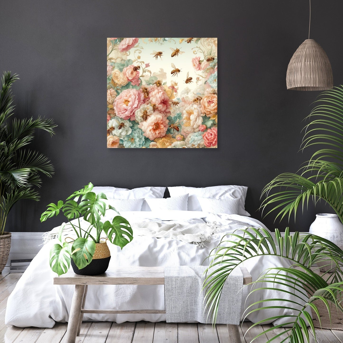 Victorian Bee Garden Canvas