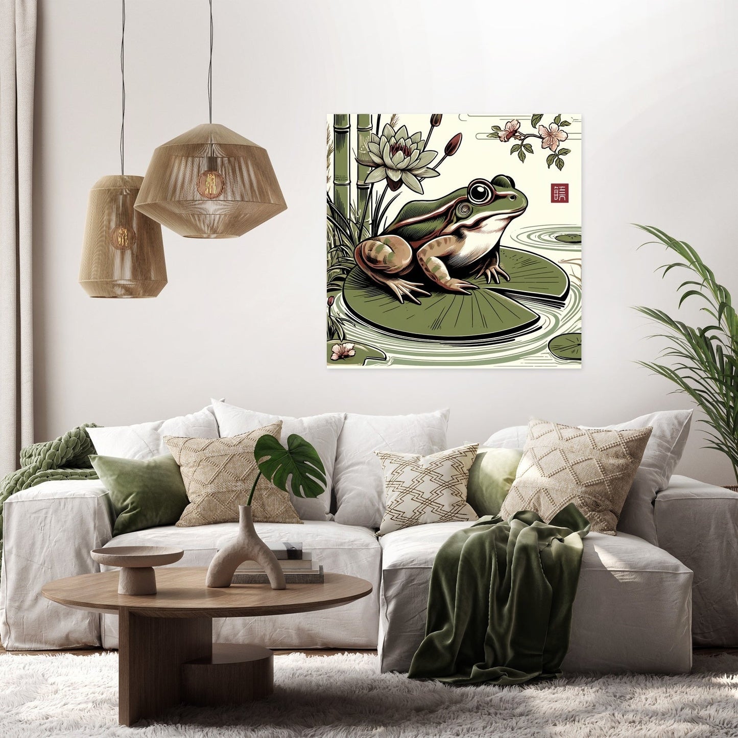 Tranquil Frog Canvas