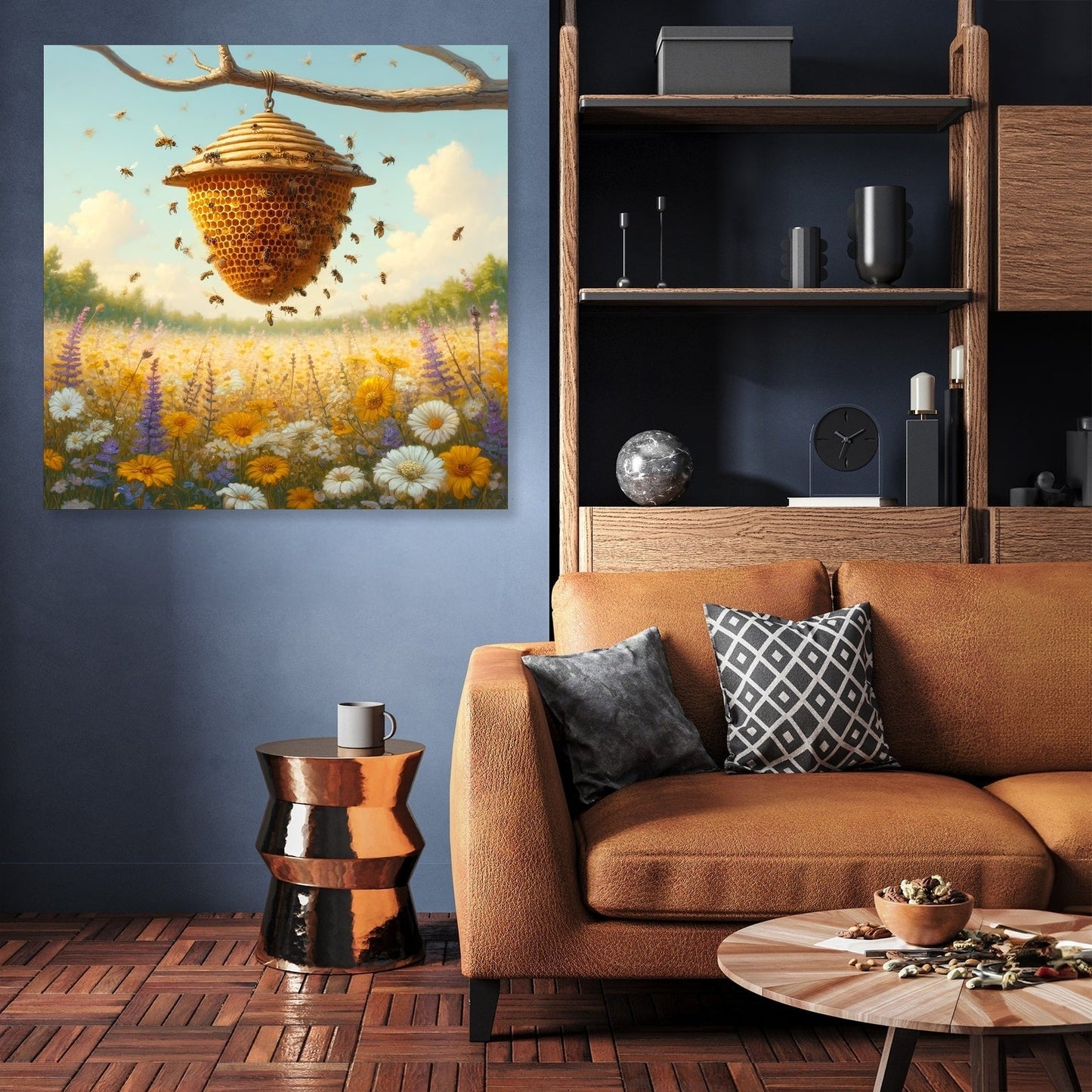 Busy Beehive Canvas
