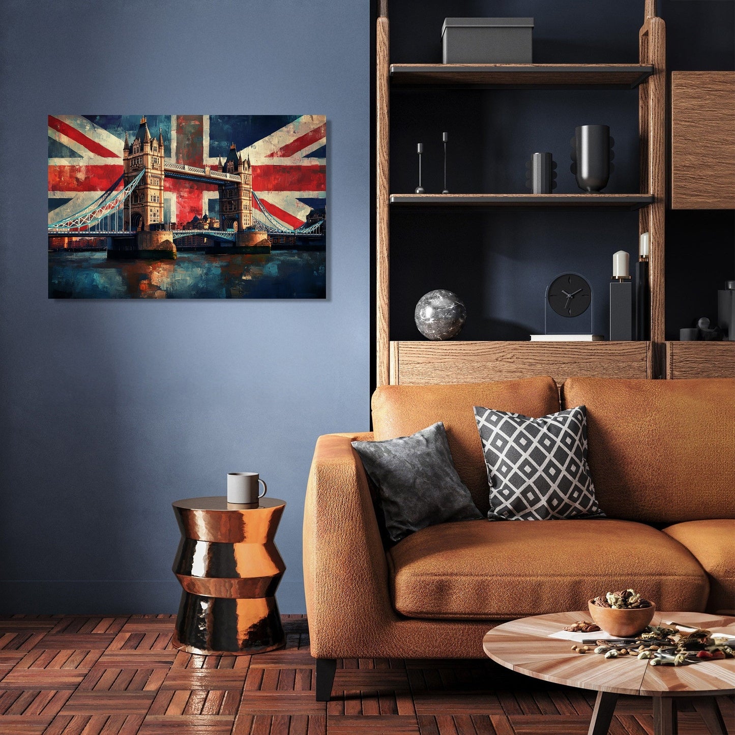 Tower Bridge Flag Canvas