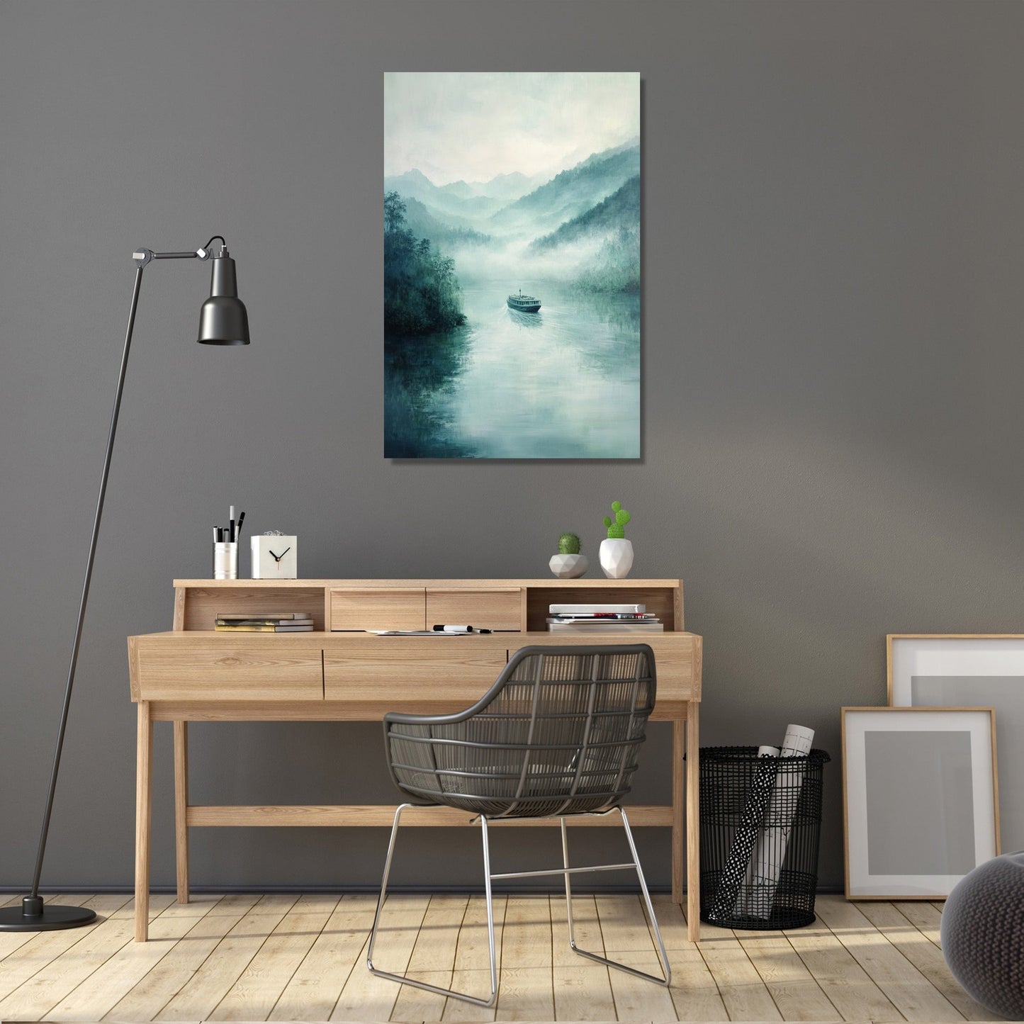 Misty Ferry Canvas