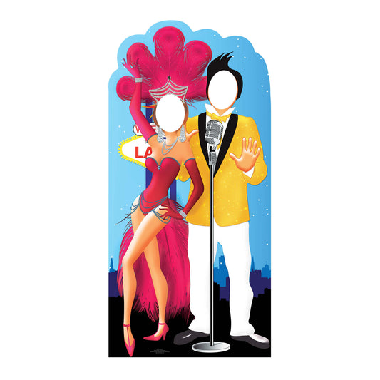 SC597 Vegas Couple Stand-In Cardboard Cutout Height 195cm