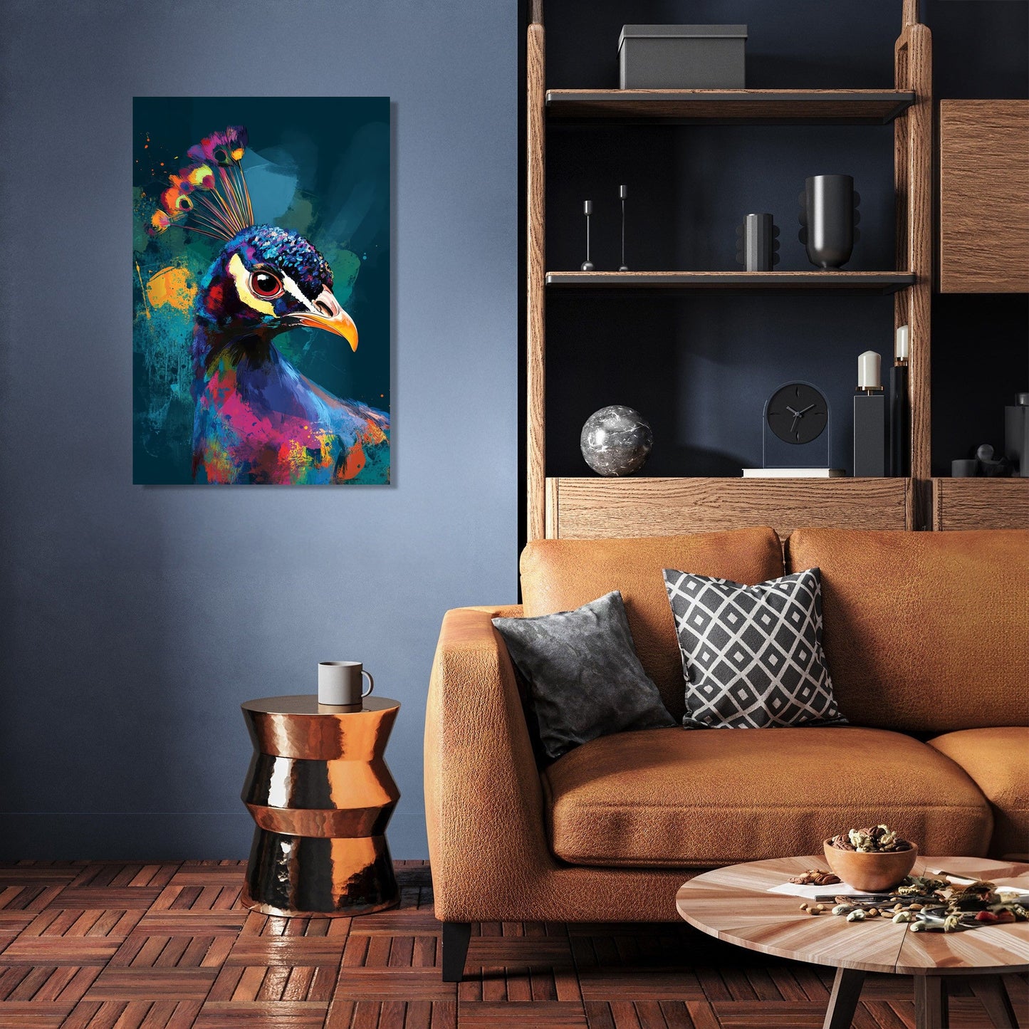 Peacock Radiance Canvas
