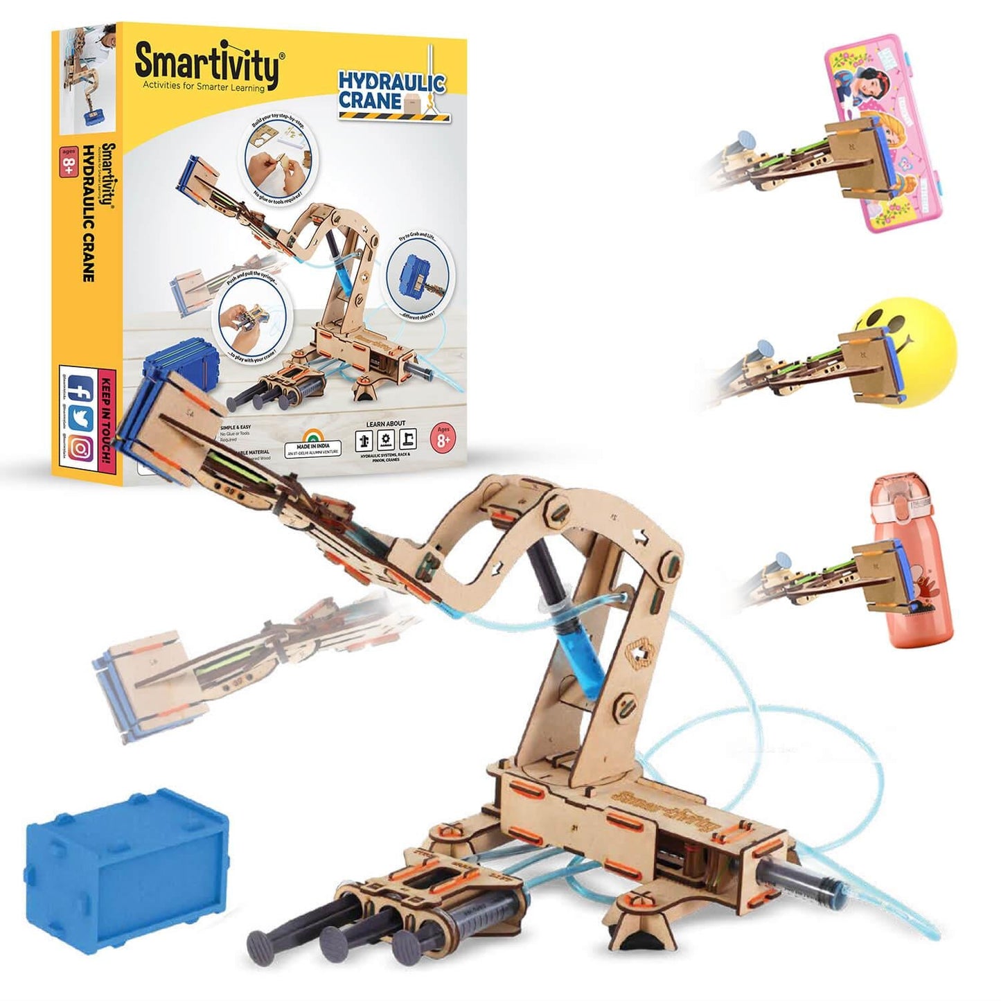 Smartivity Hydraulic Crane Build-It-Yourself DIY STEAM Toy