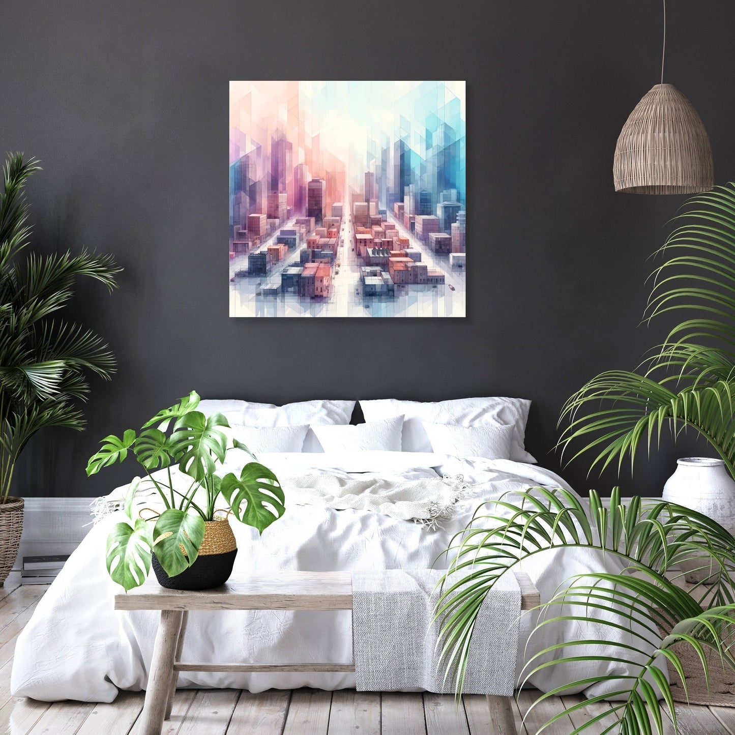 Dreamy Cityscape Canvas