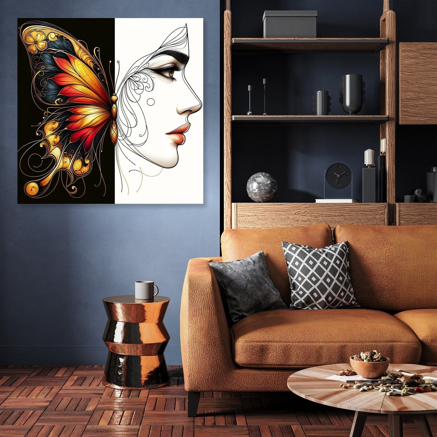 Elegance and Contrast Canvas