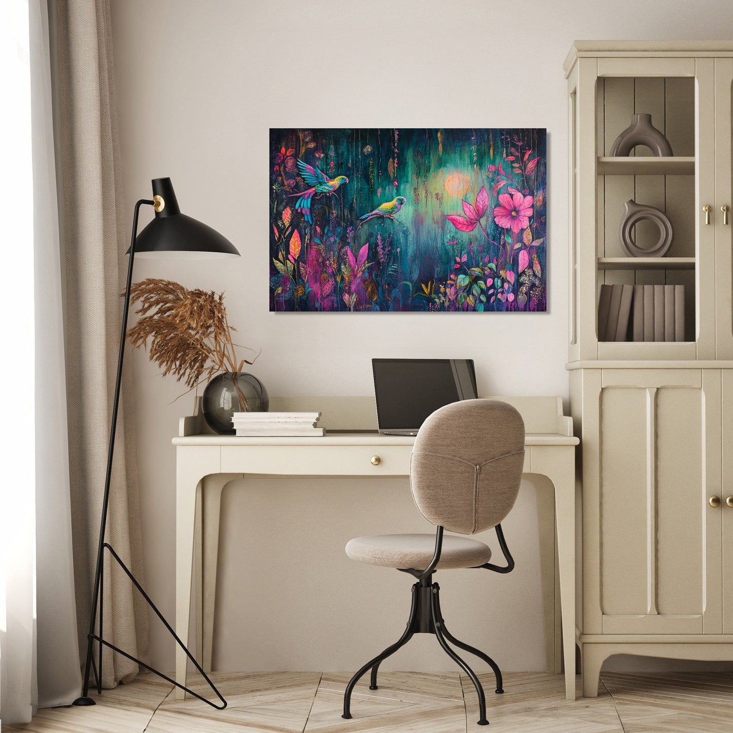 Neon Jungle Canvas