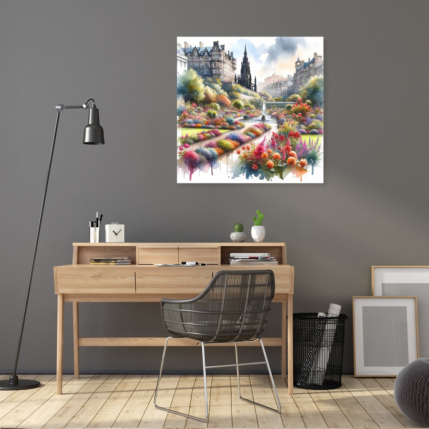 Edinburgh Princes Street Gardens Bloom Canvas