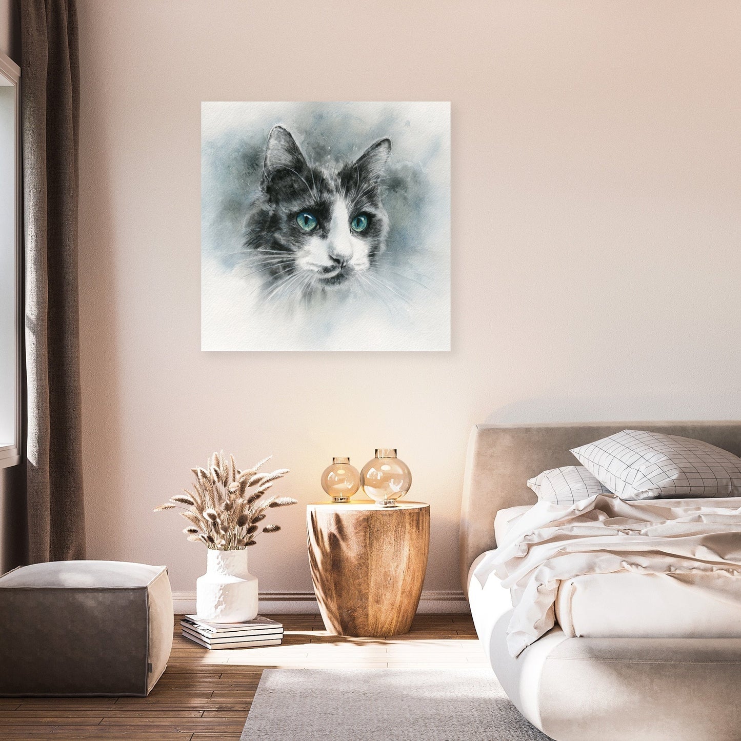Vivid Eyes Cat Canvas