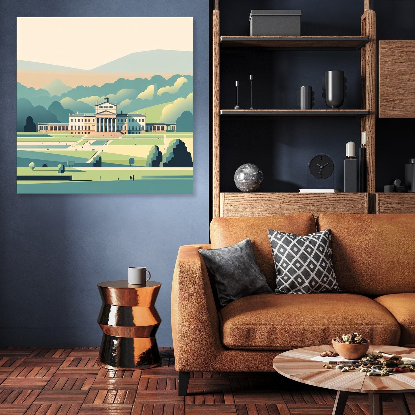 Manchester Heaton Park Serene Minimalism Canvas