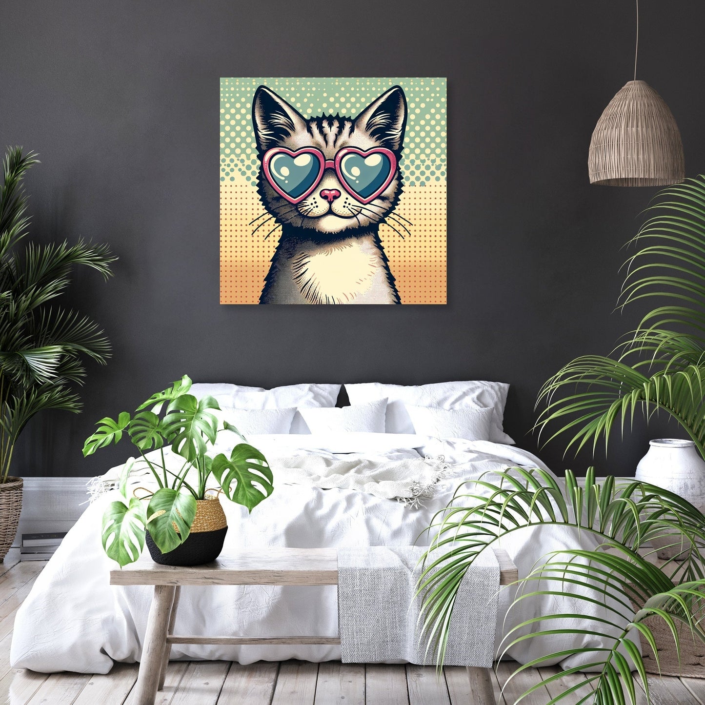 Cat Heart Canvas