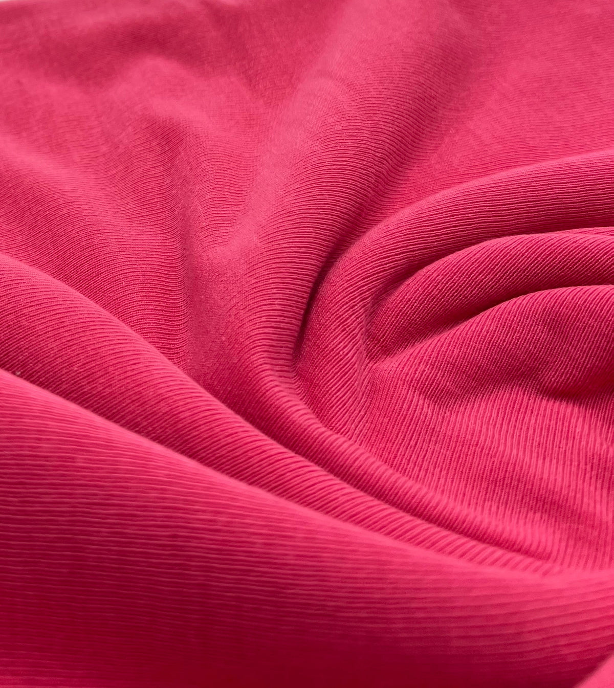 Hot Pink Lightweight Melange Knit Stretch Fabric