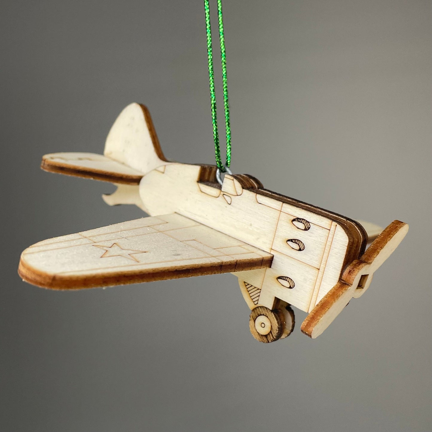 Plane Bauble - Handmade Ornament by Curious Rabbit ®