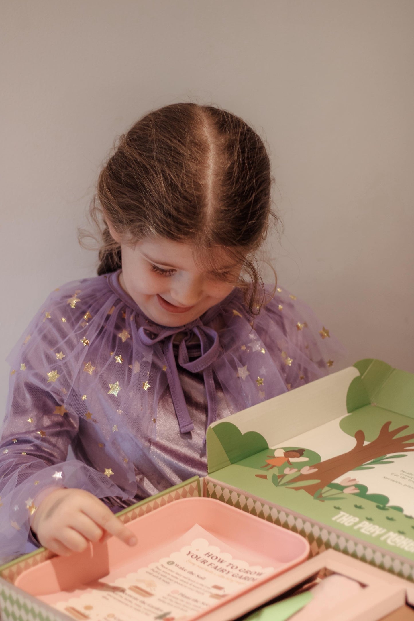 Fairy Garden Starter Kit (Apron,Tray, Shovel, Fairies, Soil & Seeds)