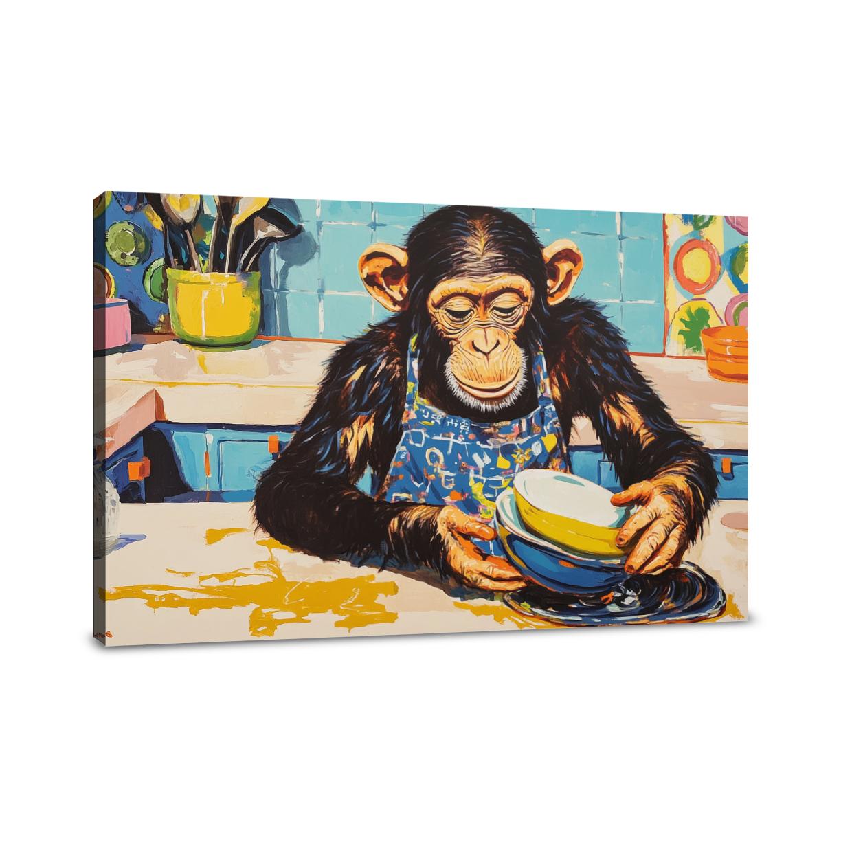 Joyful Chimp Canvas