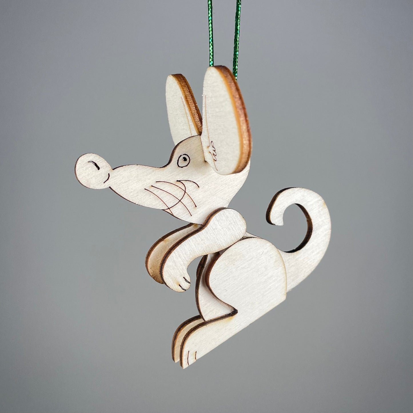 Mouse Bauble - Handmade Ornament by Curious Rabbit ®