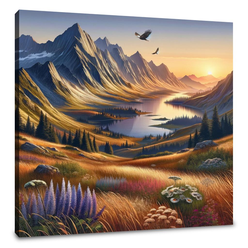 Tranquil Peaks Canvas