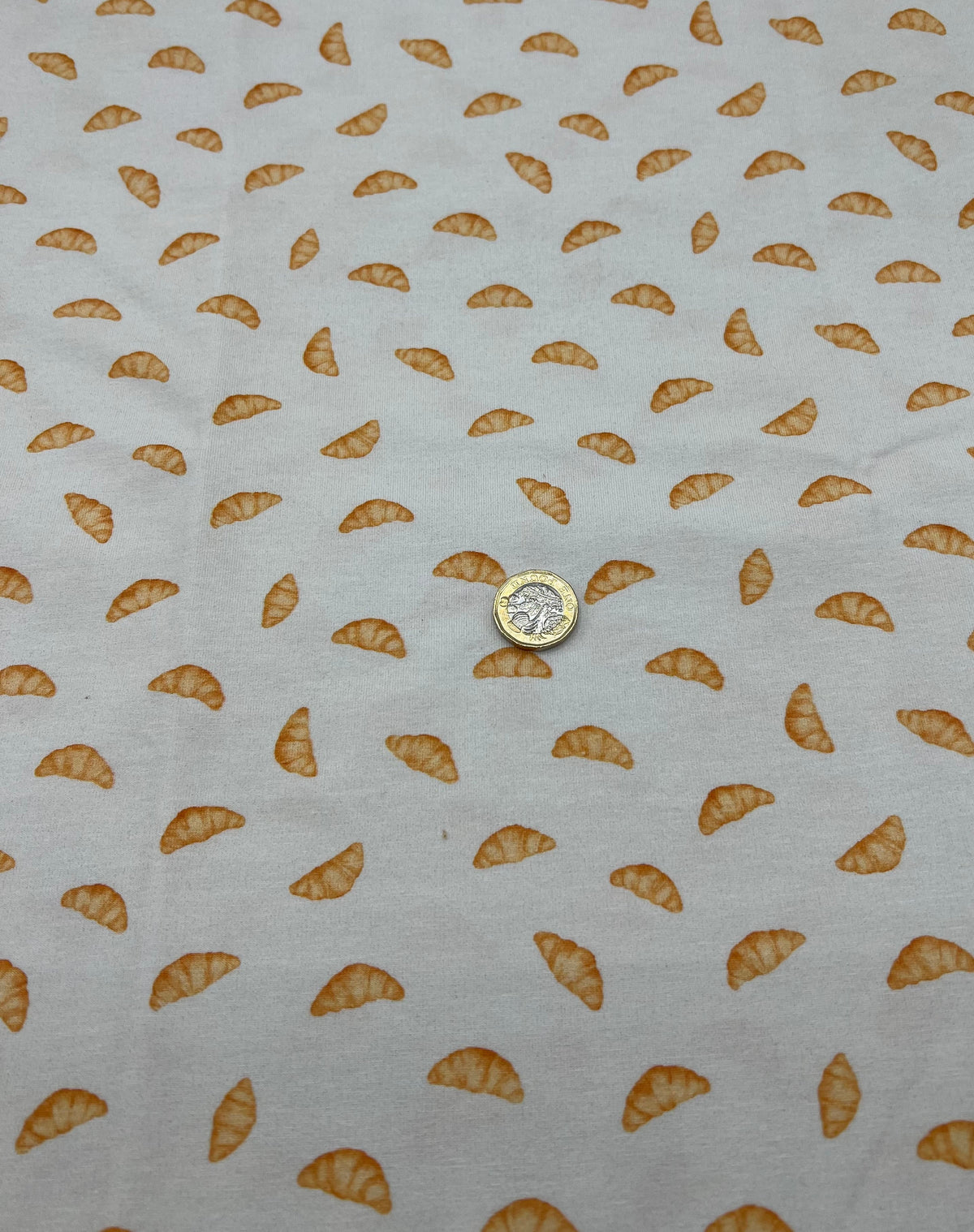 Croissant Morning Print Cotton Stretch Jersey 200 GSM 95/5 Lycra 4 Way Stretch