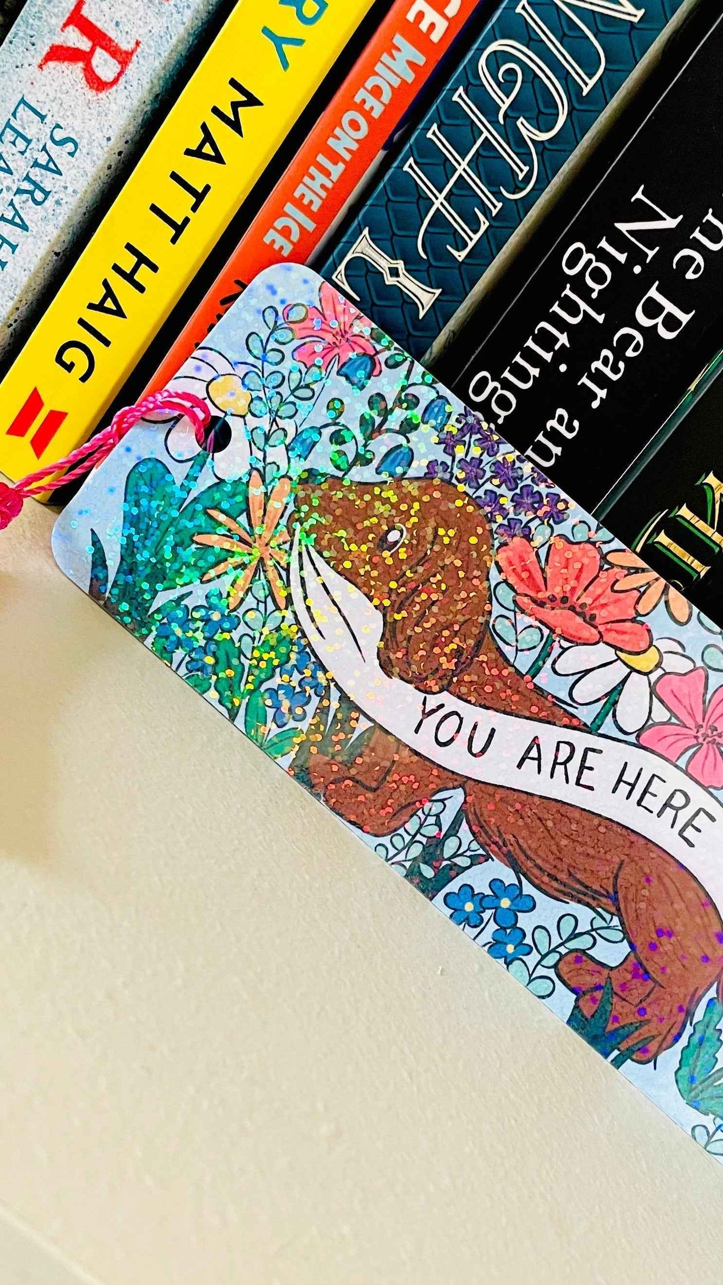 Cute Daschund Holographic Bookmark