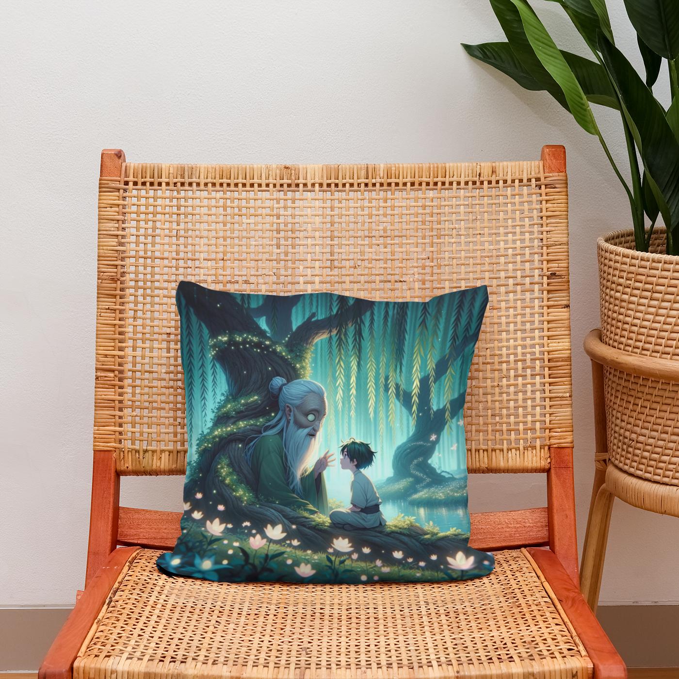 Whispering Willow's Secret Cotton Cushion