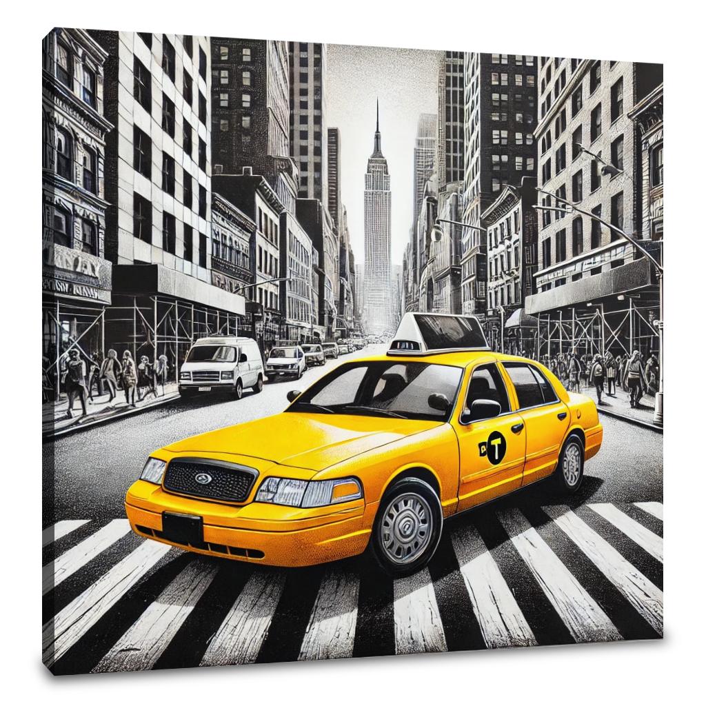 Yellow Taxi Canvas