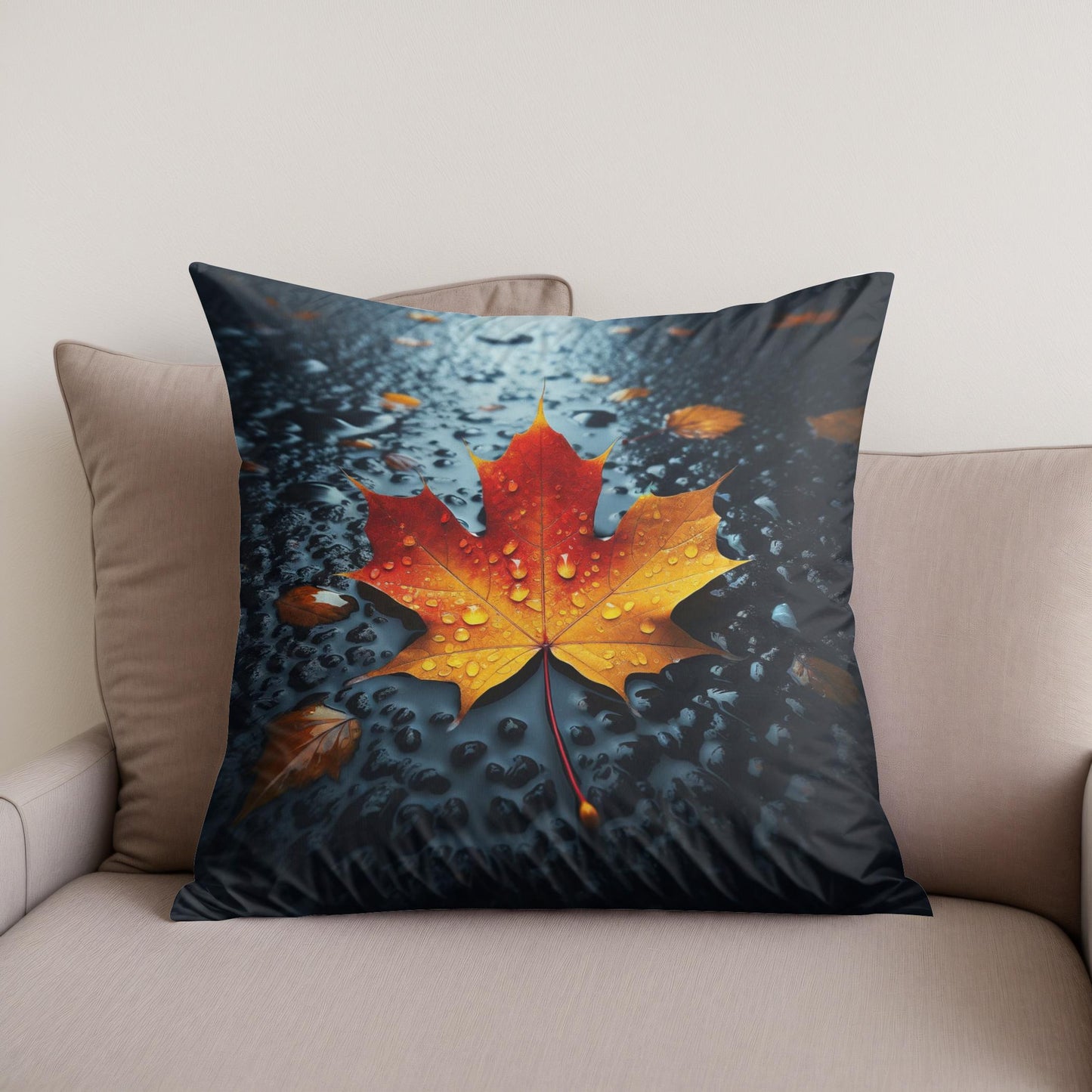 Autumn Contrast Cotton Cushion