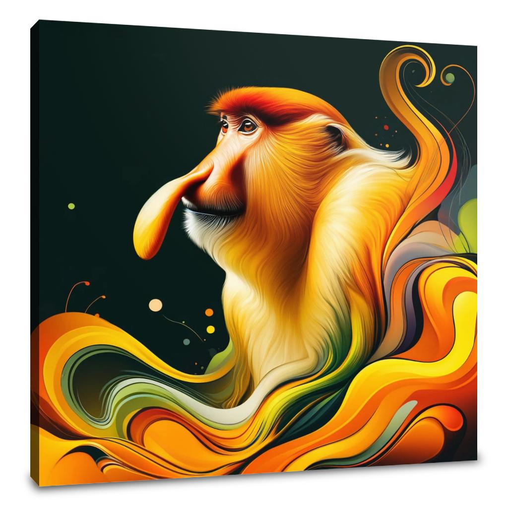 Graceful Proboscis Monkey Canvas
