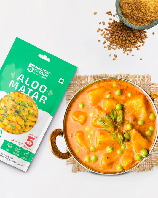 5 Minutes To Delhi- Aloo Matar Camping Meal (Vegan)