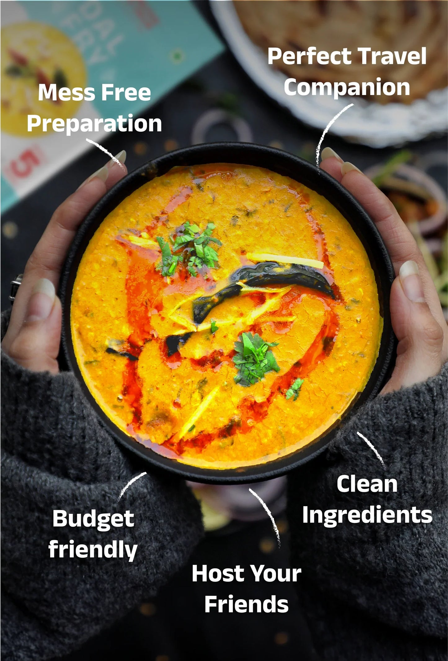 5 Minutes To Delhi Dal Fry Camping Meal (Vegan)