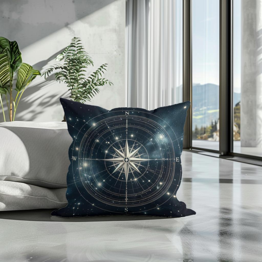 Celestial Compass Cotton Cushion