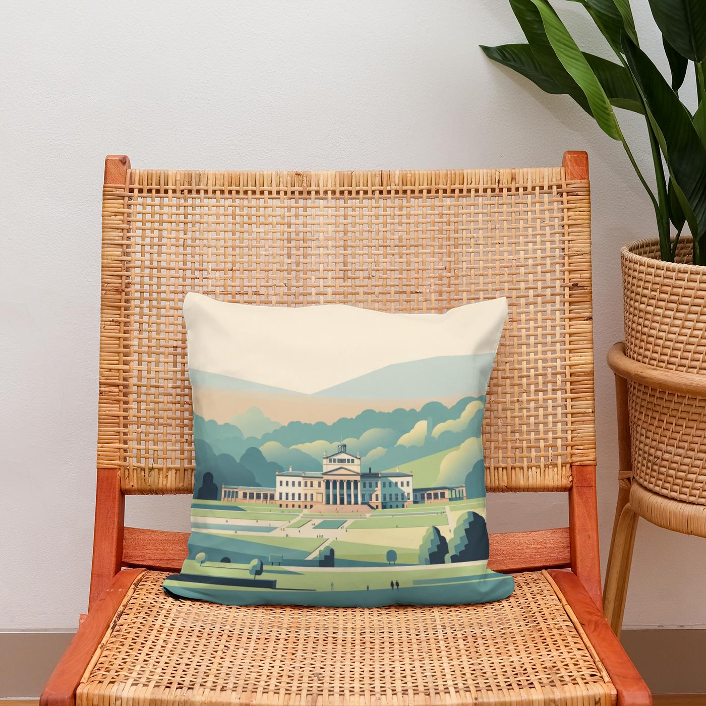 Manchester Heaton Park Serene Minimalism Cotton Cushion