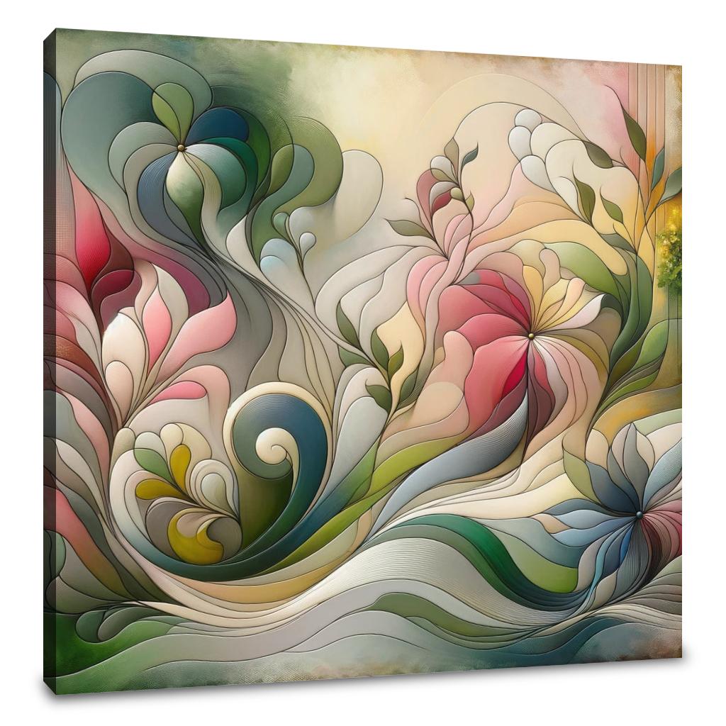 Blooming Abstraction Canvas