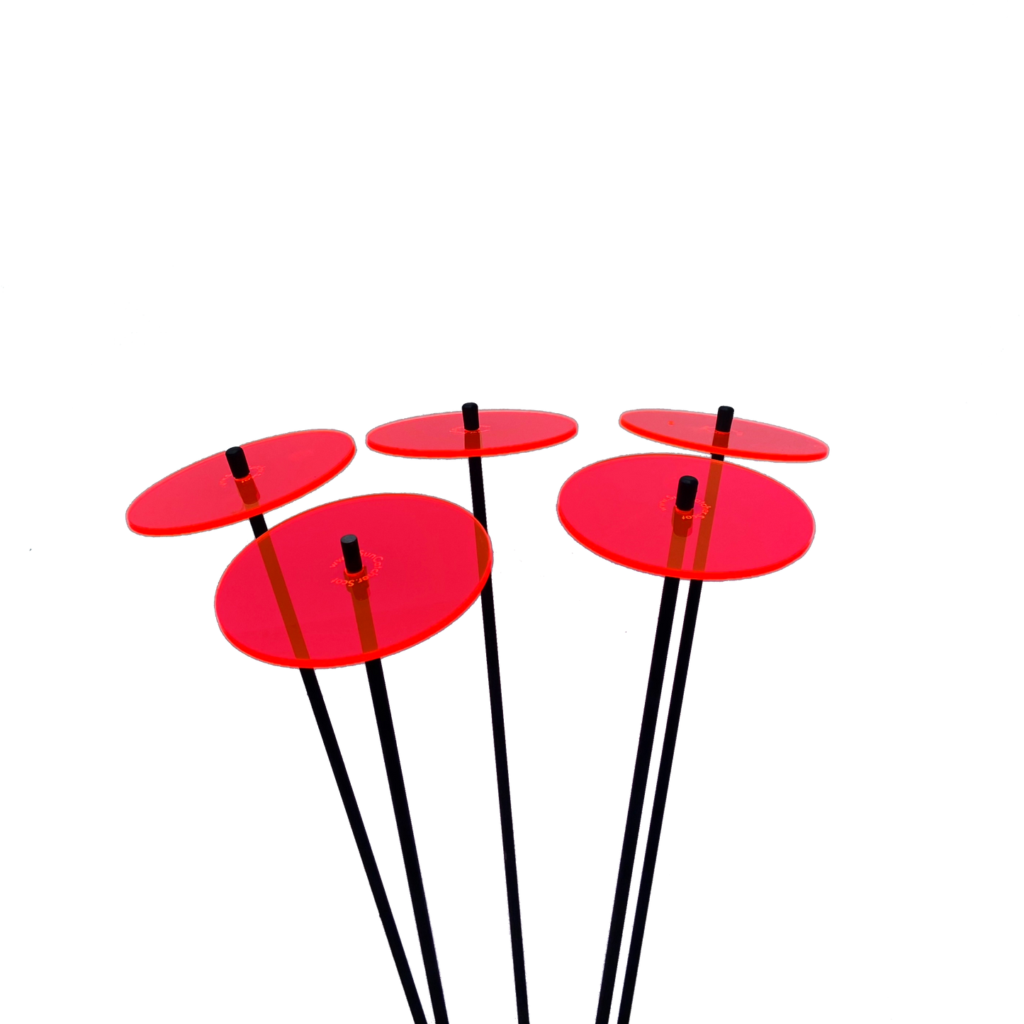 Medium Garden Décor Ornaments Set of 5 'Sun Discs'