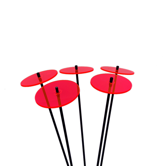 Medium Garden Décor Ornaments Set of 5 'Sun Discs'