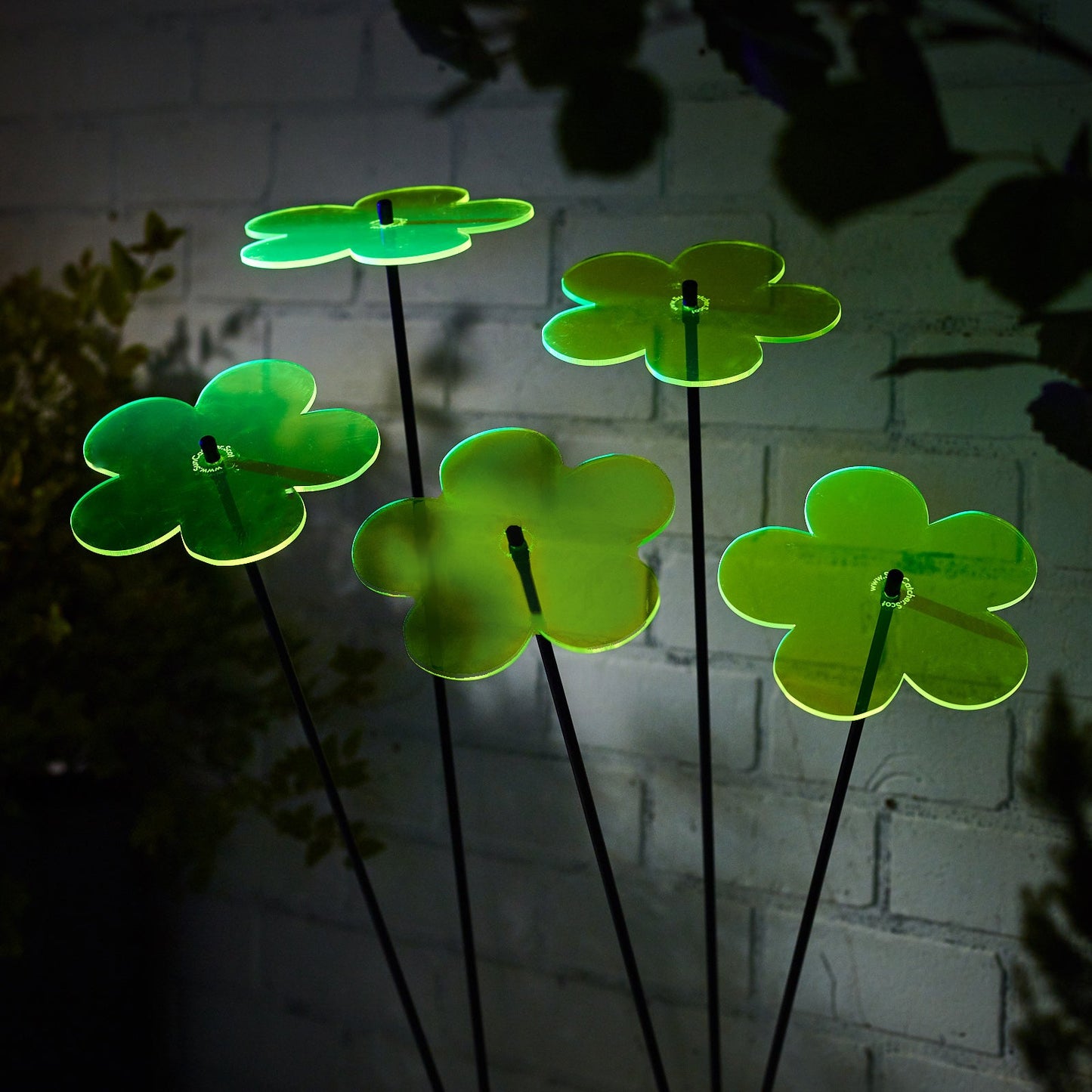 Large Garden Décor Ornaments Set of 5 'Blossoms'