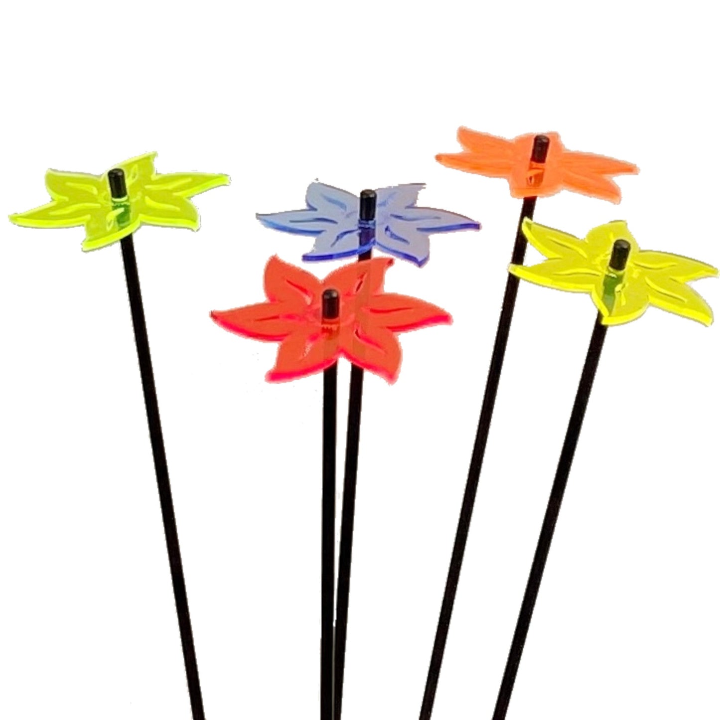 Medium Garden Décor Ornaments Set of 5 'Lotus'