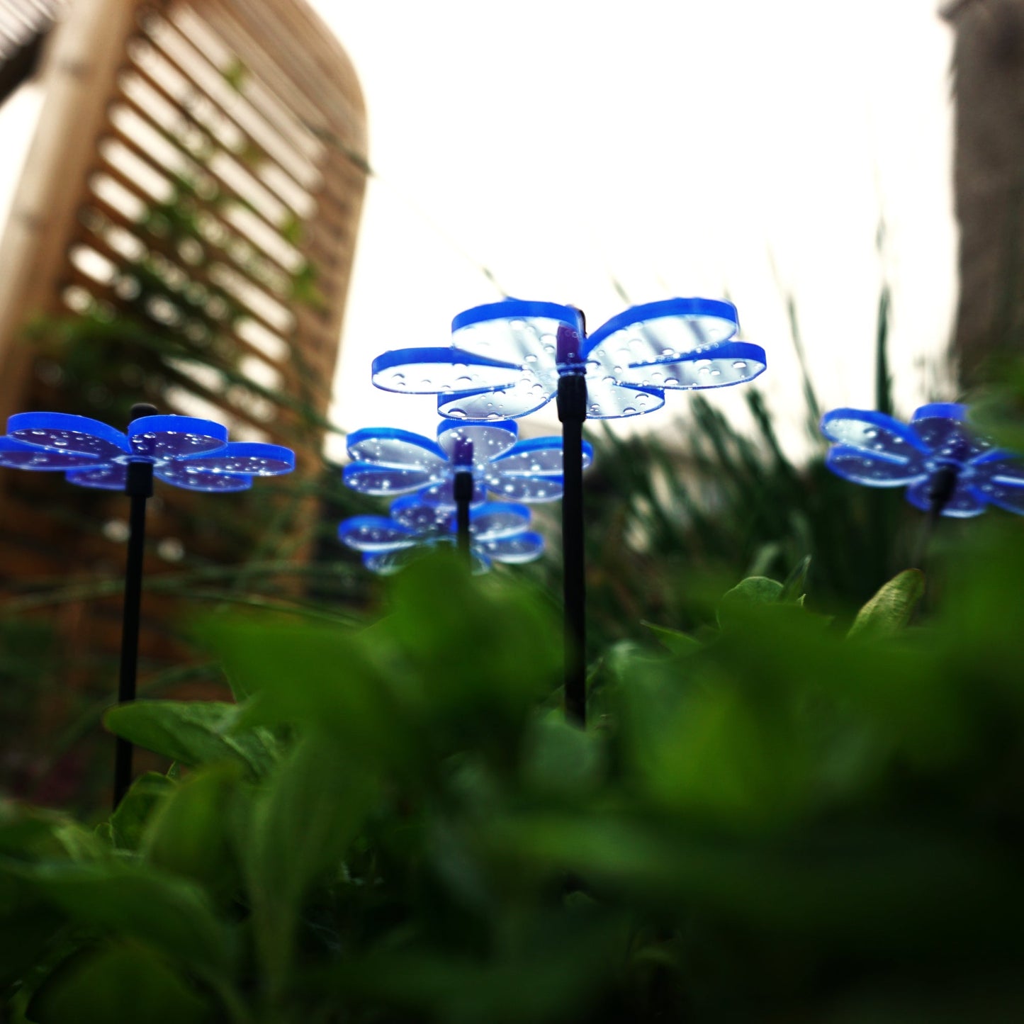 Small Garden Décor Ornaments Set of 5 'Daisy'