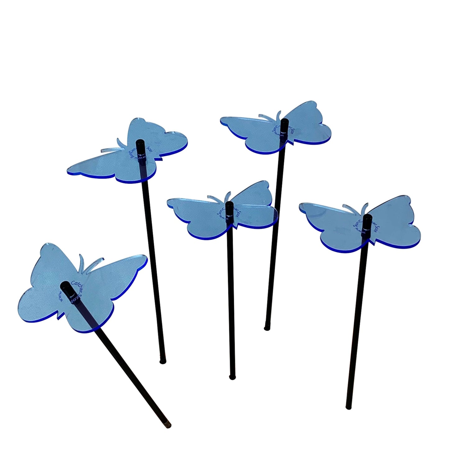 Garden Décor Ornaments Set of 5 'Gatekeeper Butterflies'