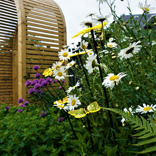 Garden Décor Ornaments Set of 5 'Gatekeeper Butterflies'