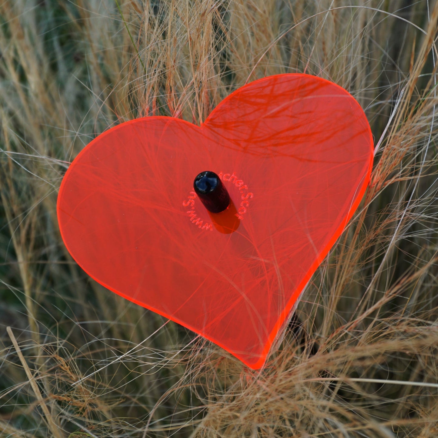 Medium Garden Décor Ornaments Set of 5 'Hearts'