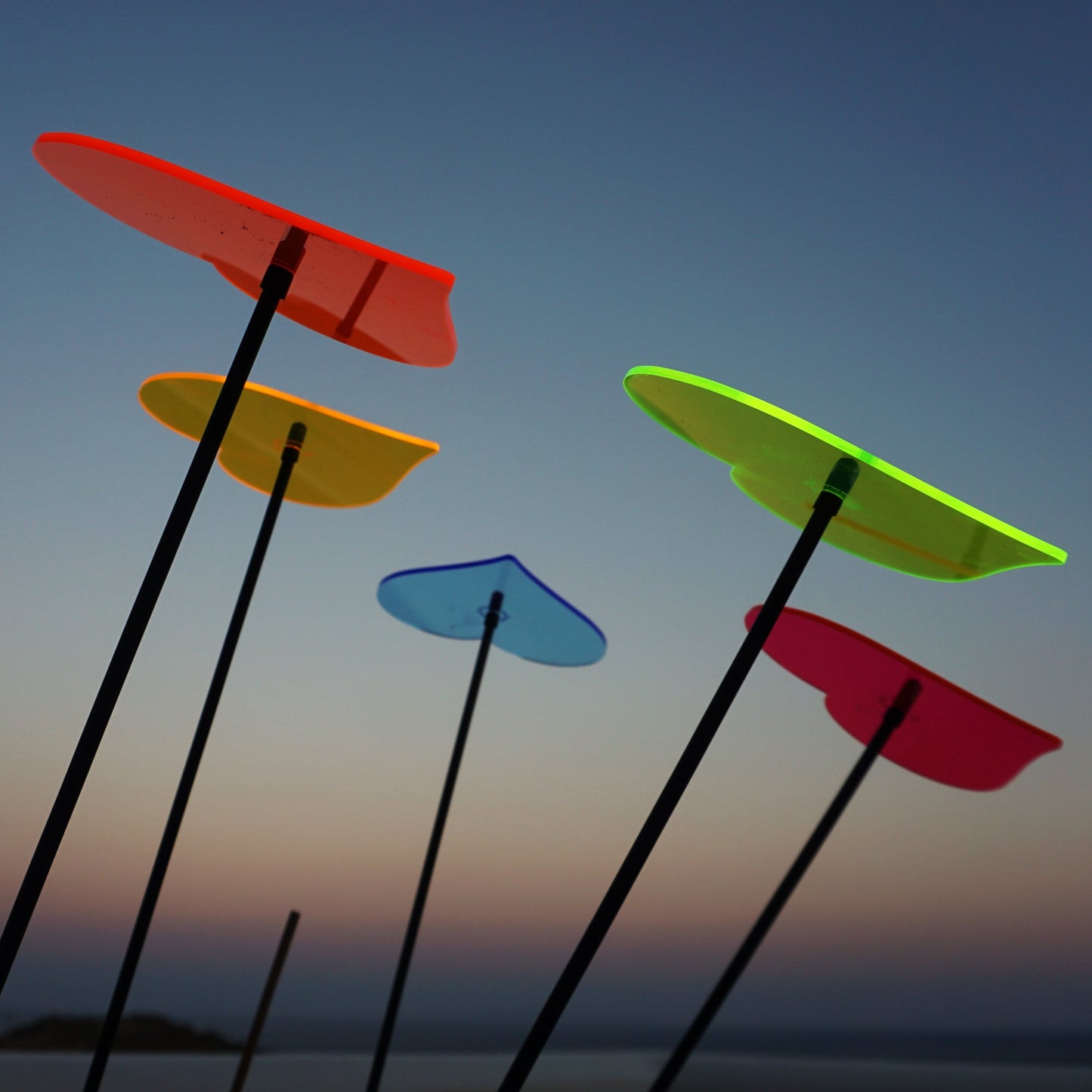 Large Garden Décor Ornaments Set of 5 'Hearts'