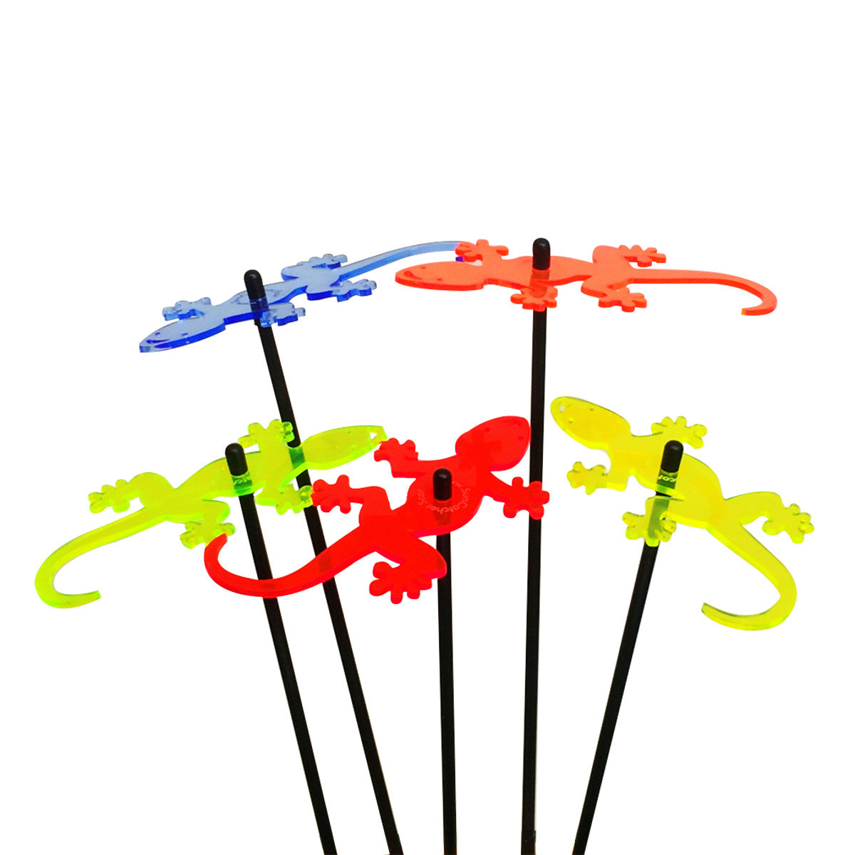 Garden Décor Ornaments Set of 5 'Geckos'