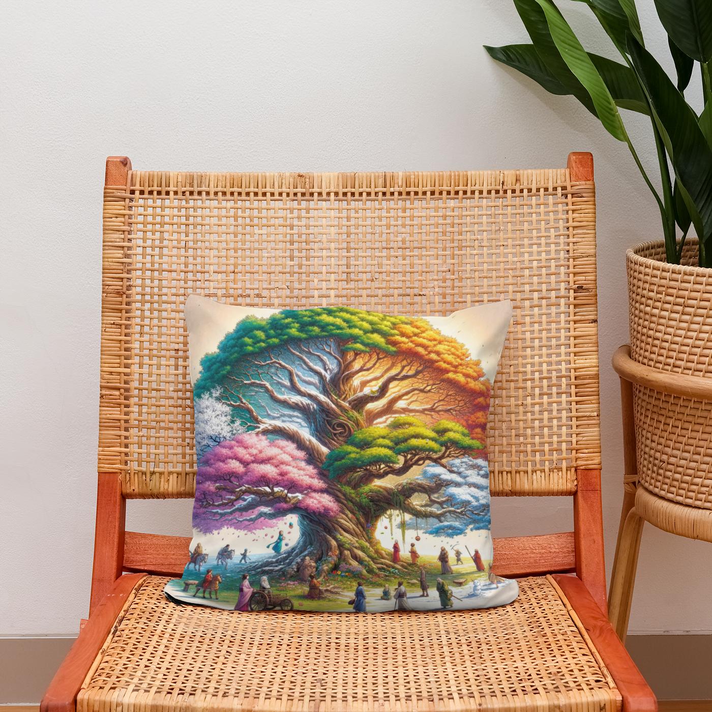 Seasons of Life Cotton Cushion