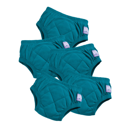 5 Pack Reusable Potty Training Pants in Teal - Enhanced Design