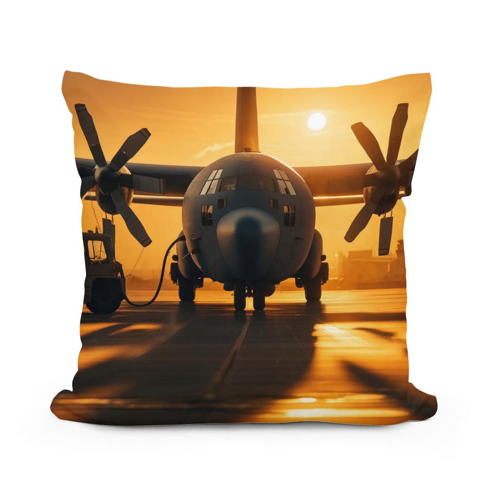 Golden Hour Mission Cotton Cushion