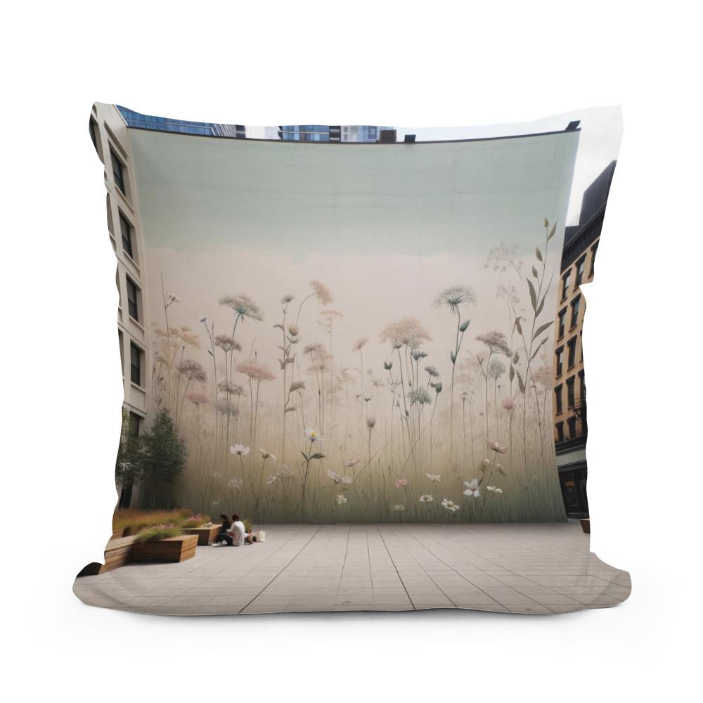 Meadow Mural Serenity Cotton Cushion