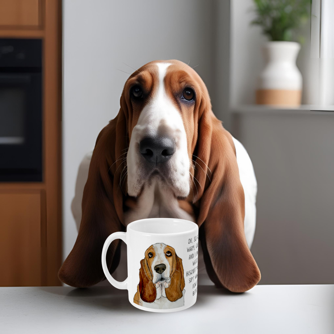 Basset Hound Betrayal Mug – Where’s My Biscuit?