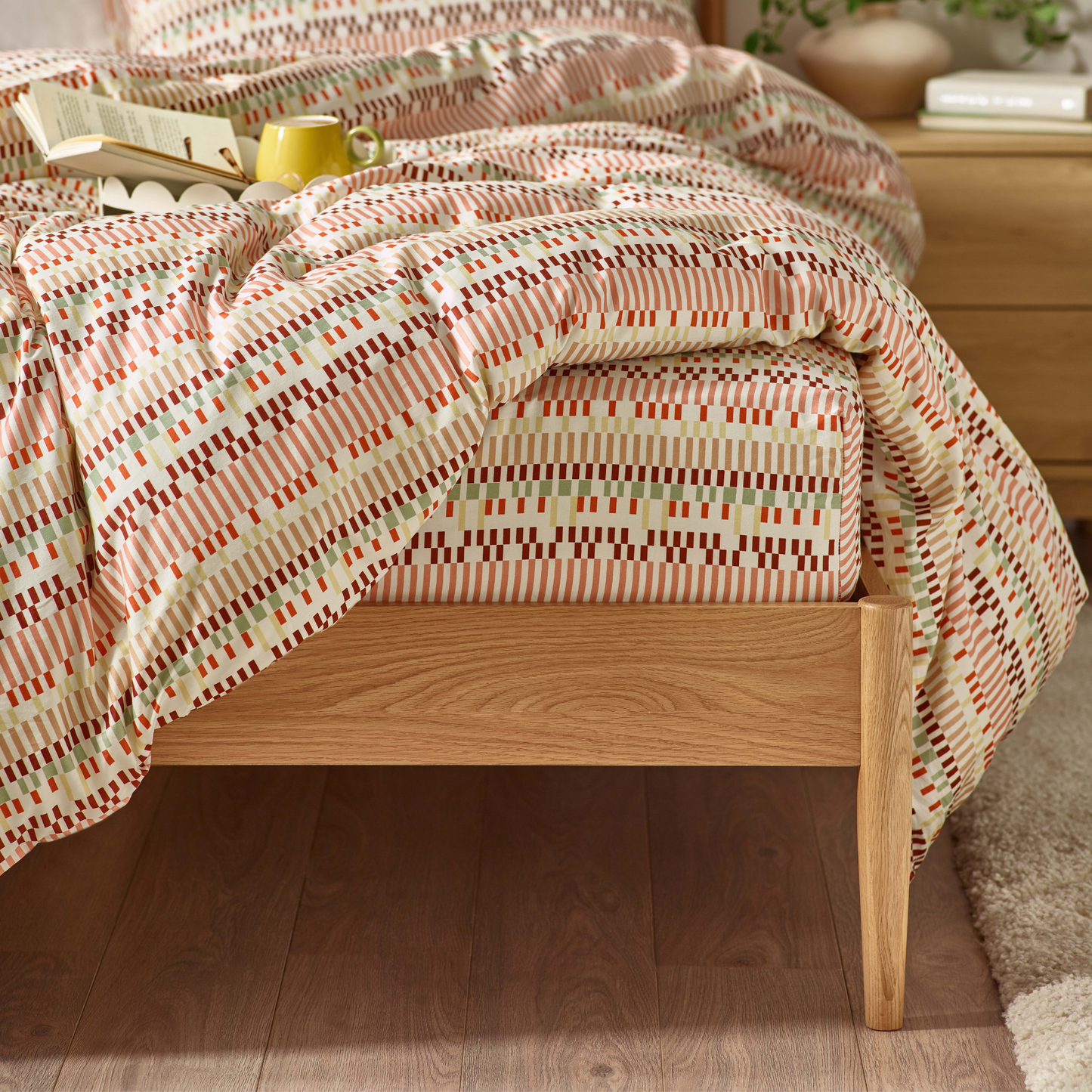 Aara Organic Cotton Fitted Sheet – Clay