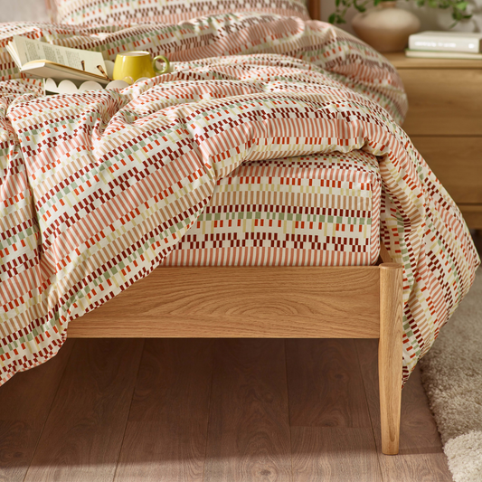Aara Organic Cotton Fitted Sheet – Clay