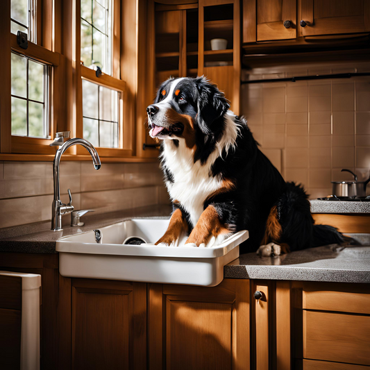 Bernese Mountain Dog Tea Towel – Furry Helper in the Kitchen!